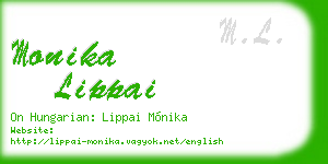 monika lippai business card
